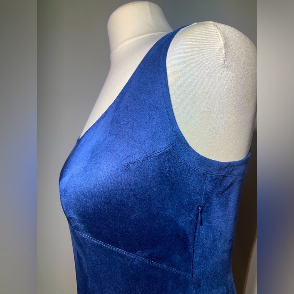 PHILOSOPHY BLUE BODYCON MIDI DRESS | SLEEVELESS | DATE NIGHT | SIZE 2 | NWT - Picture 5 of 10